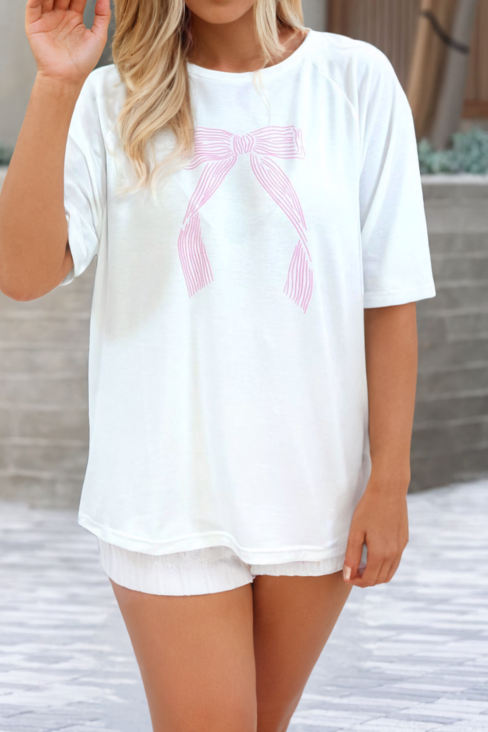 Pink Bow Lounge Set